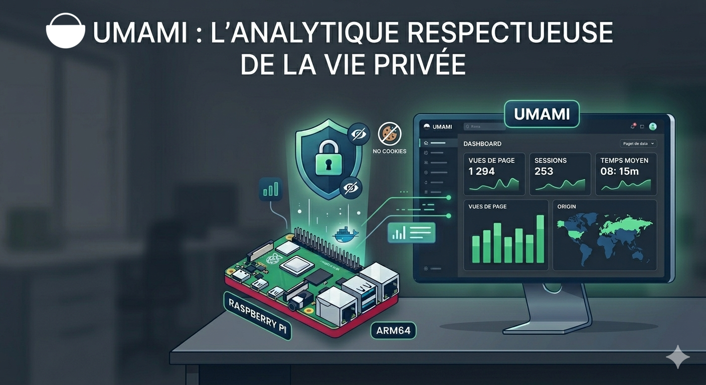 Umami : une alternative à Google Analytics légère et respectueuse, déployée sur mon Raspberry Pi Umami : une alternative à Google Analytics légère et respectueuse, déployée sur mon Raspberry Pi